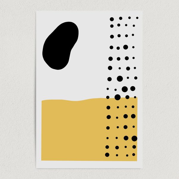 Abstract Blotchy Dotted Pattern Art Print Poster 12" x 18" Wall Art AB2203