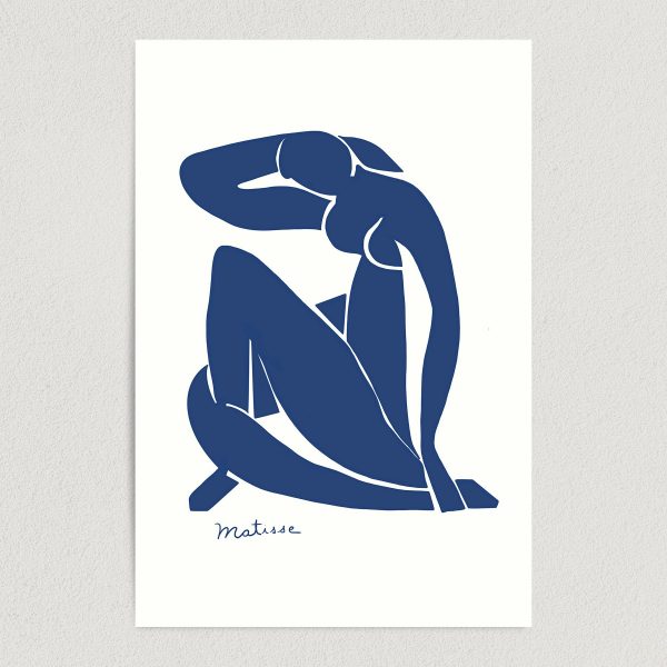 Henri Matisse Blue Nude Art Print Poster 12" x 18" Wall Art AR1119