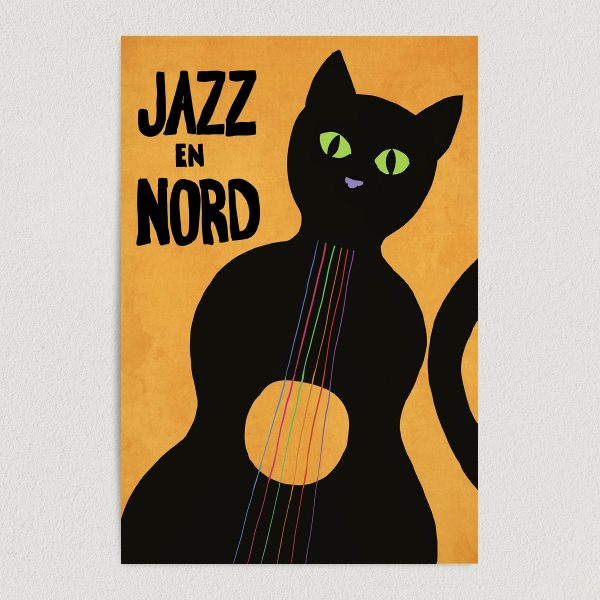 Jazz En Nord Festival France Art Print Poster 12" x 18" Wall Art CA2202