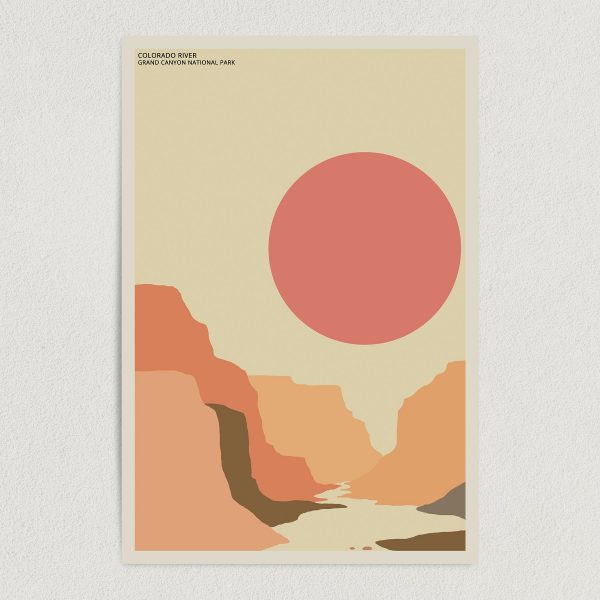 Colorado River Grand Canyon National Park Art Print Poster 12" x 18" Wall Art NUS1303