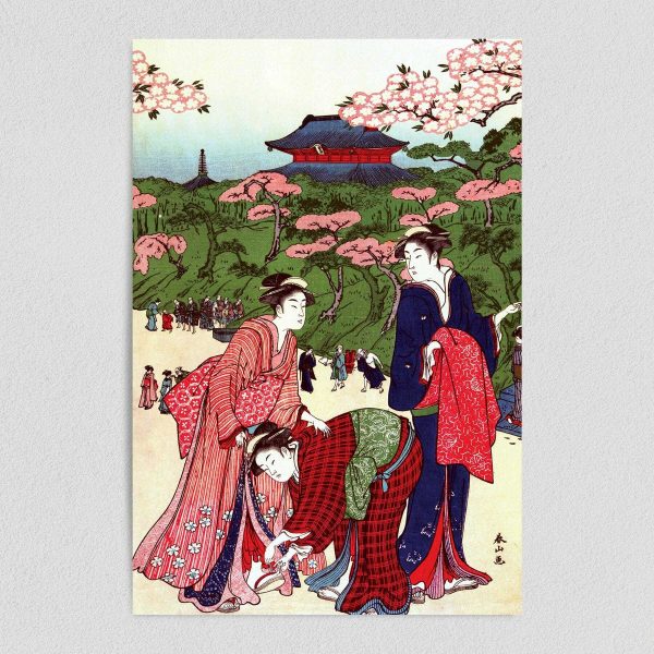 Geisha Girls Art Print Poster 12"x18" V1060