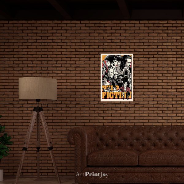 Pulp Fiction Quentin Tarantino Cult Classic Movie Art Print Poster 12" x 18" Wall Art M2133
