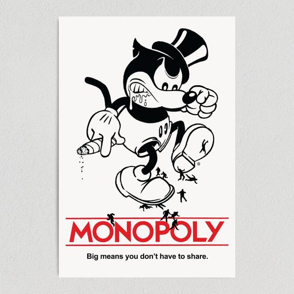 Mickey Monopoly Art Print Poster 12" X 18" Wall Art P1130