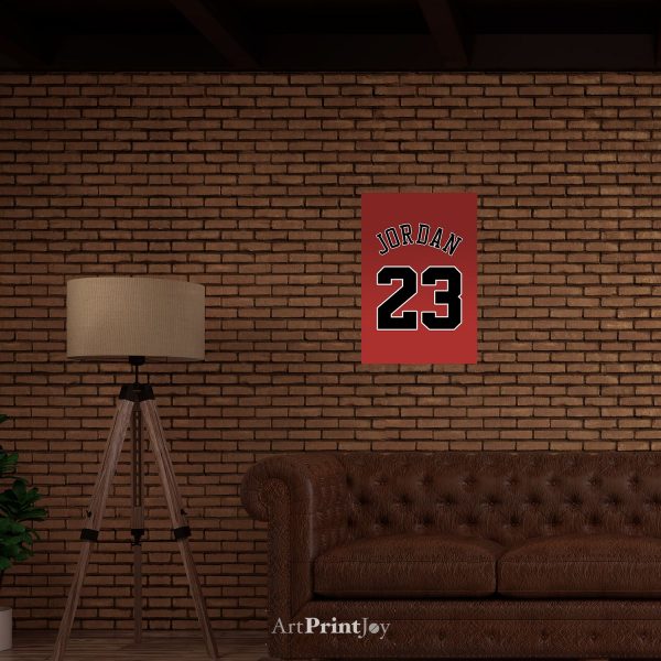 Number 23 Michael Jordan Chicago Bulls Basketball Art Print Poster 12" x 18" Wall Art S2136