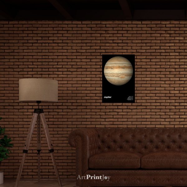 Planet Jupiter Astronomy Education Art Print Poster 12" x 18" Wall Art SS2156