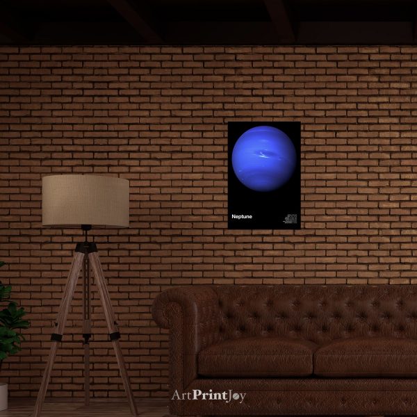 Planet Neptune Astronomy Education Art Print Poster 12" x 18" Wall Art SS2163