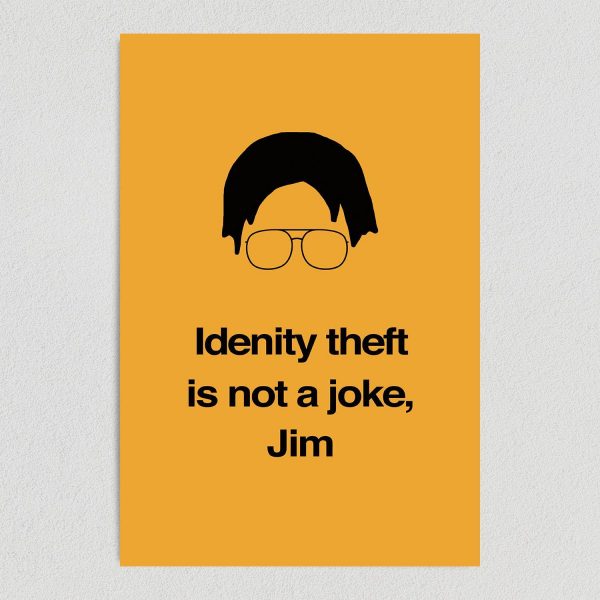 The Office Dwight Identity Theft Art Print Poster 12" x 18" Wall Art TV1201