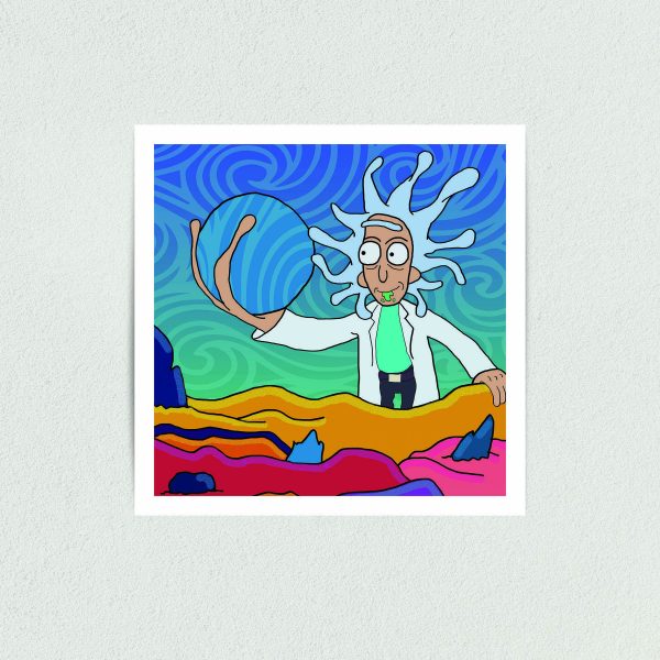 Rick and Morty Art Print Poster 12" x 12" Wall Art TV1301