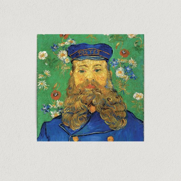 Van Gogh Portrait of Postman Joseph Roulin 1889 Art Print Poster 12" X 12" Wall Art VH1010
