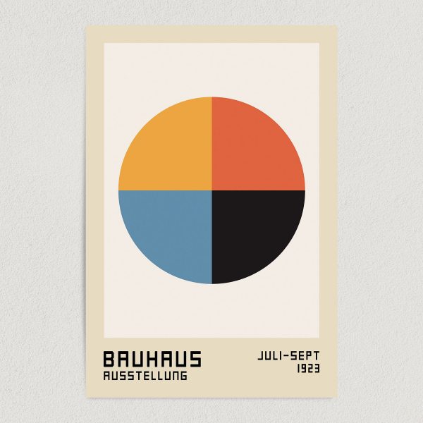 bauhaus circle art print poster featured image