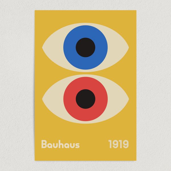 bauhaus double eye print poster featured image