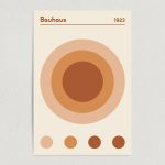 Bauhaus 1923 Earth Brown Art Print Poster 12″ x 18″ Wall Art AI3402
