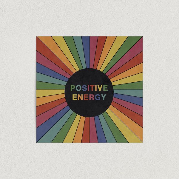 positive energy rainbow art print poster featured image