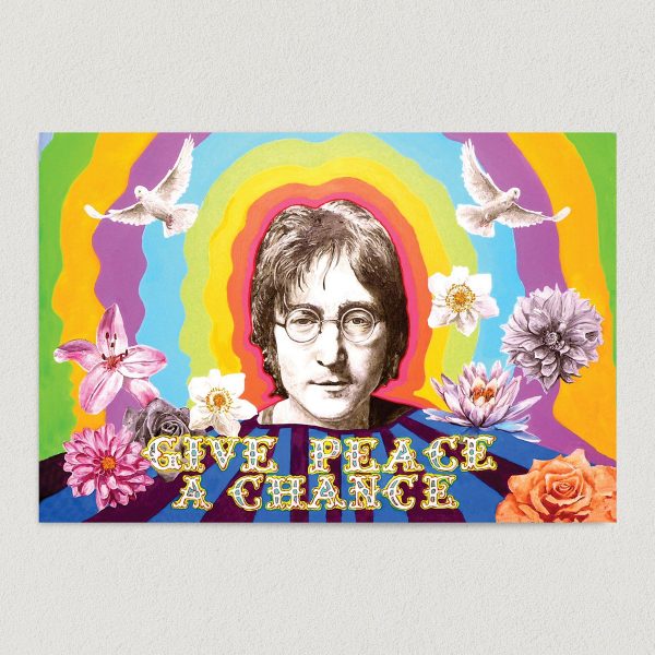 john lennon give peace a chance art print poster featured Image