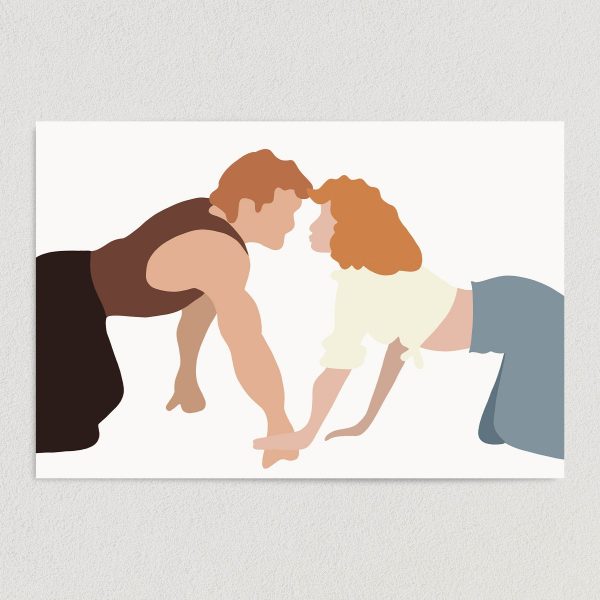 MA1001 dirty dancing johnny and baby art print poster 18x12 wall art